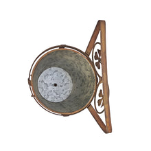 Load image into Gallery viewer, Arty Owl w/Galvanised Potplanter 18.5x15x23cm