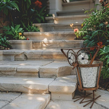 Load image into Gallery viewer, Arty Owl w/Galvanised Potplanter 18.5x15x23cm