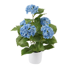 Load image into Gallery viewer, Potted Artificial Blue Hydrangea 35x35x50cm