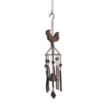 Load image into Gallery viewer, Hanging Chicken Windchime + Cast Iron Bell 13.5x13.5x78.5cm