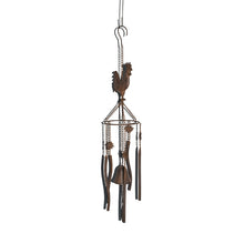 Load image into Gallery viewer, Hanging Chicken Windchime + Cast Iron Bell 13.5x13.5x78.5cm