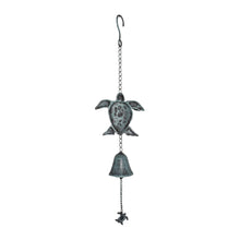 Load image into Gallery viewer, Hanging Turtles w/Cast Iron Bell 14.5x7.5x62cm