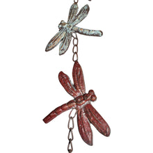 Load image into Gallery viewer, Hanging 4 Dragonflies w/Cast Iron Bell 8x8x84cm