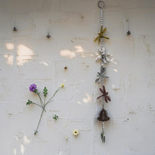 Load image into Gallery viewer, Hanging 4 Dragonflies w/Cast Iron Bell 8x8x84cm