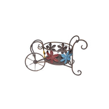 Load image into Gallery viewer, Antique Wheelbarrow w/Flower Design Potplanter 41.5x20.5x26cm