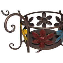 Load image into Gallery viewer, Antique Wheelbarrow w/Flower Design Potplanter 41.5x20.5x26cm