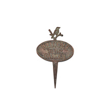 Load image into Gallery viewer, Welcome to the Garden Cast Iron Stake 20x1x32.5cm