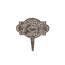 Load image into Gallery viewer, Garden Shed' Cast Iron Stake 24x0.5x29cm