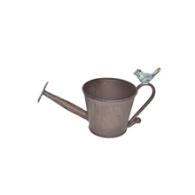Load image into Gallery viewer, Watering Can Shape Potplanter w/Blue Flower 28x13x15cm
