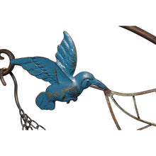 Load image into Gallery viewer, Hanging Potplanter w/Pot + Wall Bracket + Hummingbirds 34x18x55cm