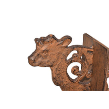 Load image into Gallery viewer, Cast Iron Fleur Cow Bookends Set 9x11.5x15cm