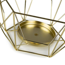 Load image into Gallery viewer, Set/2 Nested Luxe Geometric Candleholder 22x11/16x8cm(1/12)