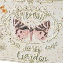 Load image into Gallery viewer, Welcome Flower Garden Tin Sign 80x21HCM