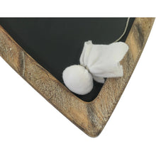 Load image into Gallery viewer, Wood-framed Hanging Heart Blackboard 36x2x42cm