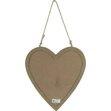 Load image into Gallery viewer, Wood-framed Hanging Heart Blackboard 36x2x42cm