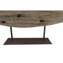 Load image into Gallery viewer, Handcrafted Timber + Rust Metal Sailboat 47x8.5x70cm