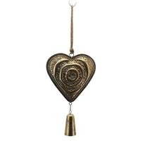 Load image into Gallery viewer, Metal Hanging Heart Decoration Gold 28*6.5*72.5