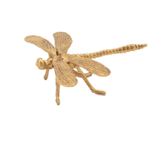 Load image into Gallery viewer, Dragonfly Sculpture Gold 11.5*9*3