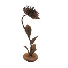 Load image into Gallery viewer, Lge Rust Standing Flower Candle Holder24*22*69