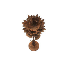 Load image into Gallery viewer, Lge Rust Standing Flower Candle Holder24*22*69