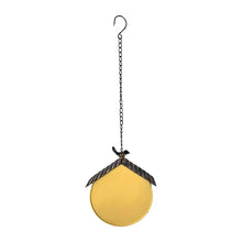 Load image into Gallery viewer, Hanging Yellow Distressed Birdhouse on chain 20x8x20-60cm (2)