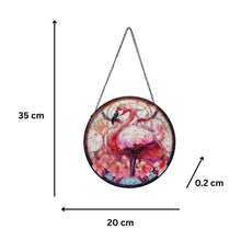 Load image into Gallery viewer, Flamingo Stained Glass Sun Catcher 20x0.2x20-35cm