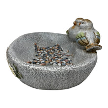 Load image into Gallery viewer, Birdbath w/Colour Birds/Flowers/Pebble Butterfly 40x30x20cm