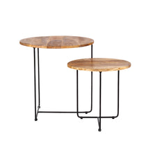 Load image into Gallery viewer, Set/2 Nested Bergen Trio Side Tables 50x50/40x40cm