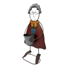 Load image into Gallery viewer, Colourful Nana w/Flower Pot 43x21.5x82cm