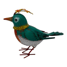 Load image into Gallery viewer, Colourful Green Bird Decoration 21x9x18.5cm