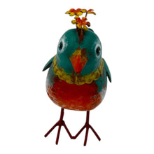 Load image into Gallery viewer, Colourful Green Bird Decoration 21x9x18.5cm