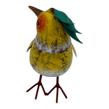 Load image into Gallery viewer, Colourful Yellow Bird Decoration 18.5x9x17cm