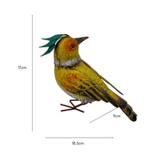 Load image into Gallery viewer, Colourful Yellow Bird Decoration 18.5x9x17cm