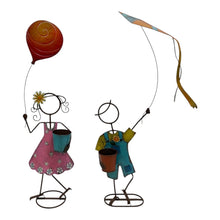 Load image into Gallery viewer, Set/ Asst Colourful Playing Kids Planters 65x25x58-104/35x17x98cm