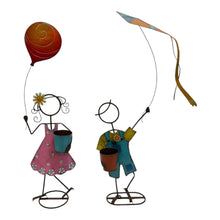 Load image into Gallery viewer, Set/ Asst Colourful Playing Kids Planters 65x25x58-104/35x17x98cm