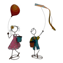 Load image into Gallery viewer, Set/ Asst Colourful Playing Kids Planters 65x25x58-104/35x17x98cm