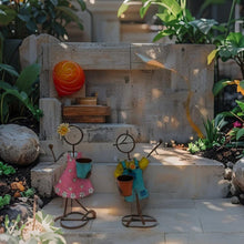 Load image into Gallery viewer, Set/ Asst Colourful Playing Kids Planters 65x25x58-104/35x17x98cm