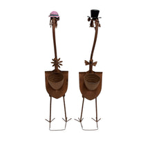 Load image into Gallery viewer, Set/2 Asst Tall Standing Bird Couple 31x27x115/31x24x112cm