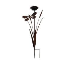Load image into Gallery viewer, Bulrush & Dragonfly Garden Stake W/Birdfeeder 43x13x89cm