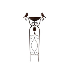 Load image into Gallery viewer, Birdfeeder Stake W/Birds & Fleur-de-Lis 37.5x19x90.5cm