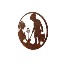 Load image into Gallery viewer, Laser Cut Kids in The Garden Wall Art 60x0.6x60cm