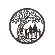 Load image into Gallery viewer, Laser Cut Family & Tree of Life Wall Art 60x0.6x60cm