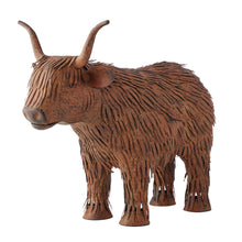Load image into Gallery viewer, Highland Cow Garden Statue 64.5x35.5x53cm