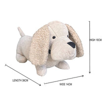 Load image into Gallery viewer, Beige Fabric Dachshund Door Stopper
