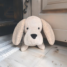 Load image into Gallery viewer, Beige Fabric Dachshund Door Stopper