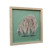 Load image into Gallery viewer, Long-Haired Sheep Hand-made Framed Canvas Wall Art 40x2.5x40cm