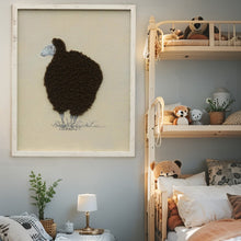 Load image into Gallery viewer, Cuddly Sheep Hand-Made Framed Canvas Wall Art 40x2.5x50cm