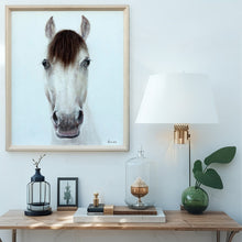 Load image into Gallery viewer, Horse Mugshot w/Artificial Hair Framed Canvas Wall Art 50x60cm