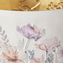 Load image into Gallery viewer, Set of 2 Pink Floral Metal Planters 28.2x20.1