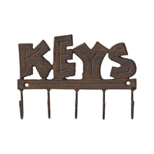 Load image into Gallery viewer, Cast-Iron Trendy Wall Hanging Key Hooks 17x4x12cm